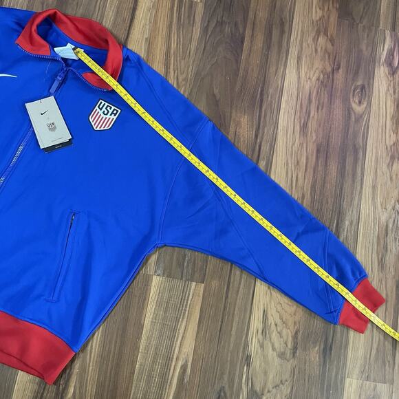Nike Women’s L Loose Fit USMNT USA Academy Pro Soccer Anthem Jacket FN6488-417 - Picture 8 of 10